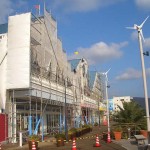 道の駅 伊東マリンタウン 塗装工事（後半）の様子