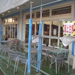 道の駅 伊東マリンタウン 塗装工事（後半）の様子